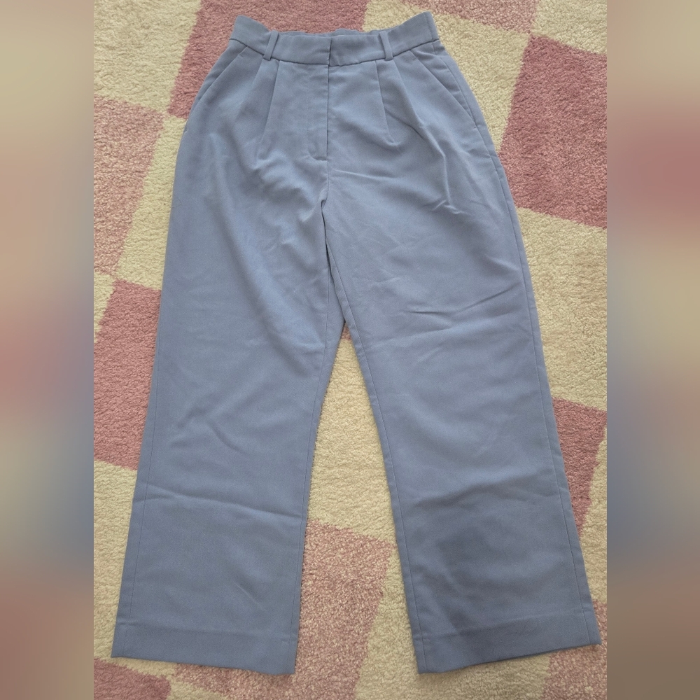 Abercrombie & Fitch High Rise Sloane Tailored Wide Leg Pant 26 short, 26s Curve